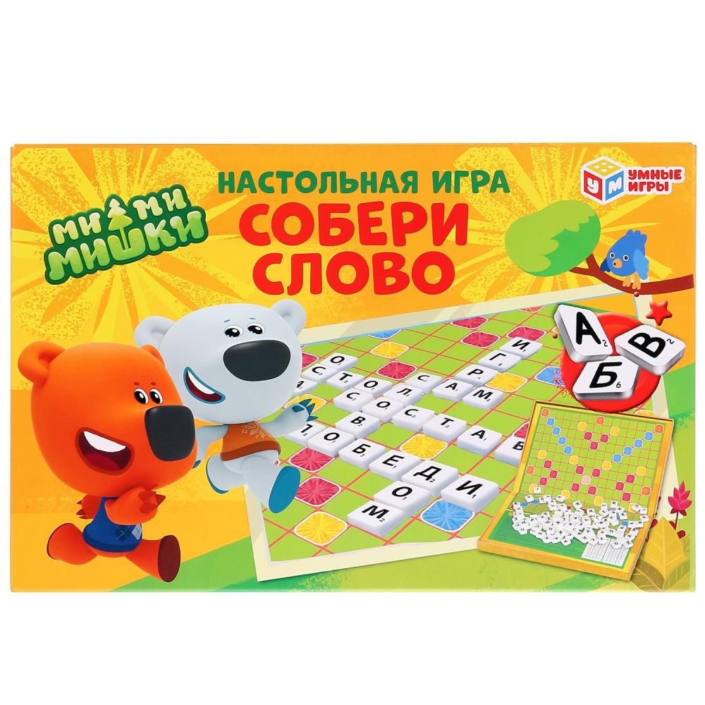 Игра настольная Умные игры Ми-ми-мишки Словодел Собери слово (93860)